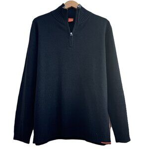 Hugo Boss Men’s Virgin Wool 1/4 Zip Sweater, Size L/XL